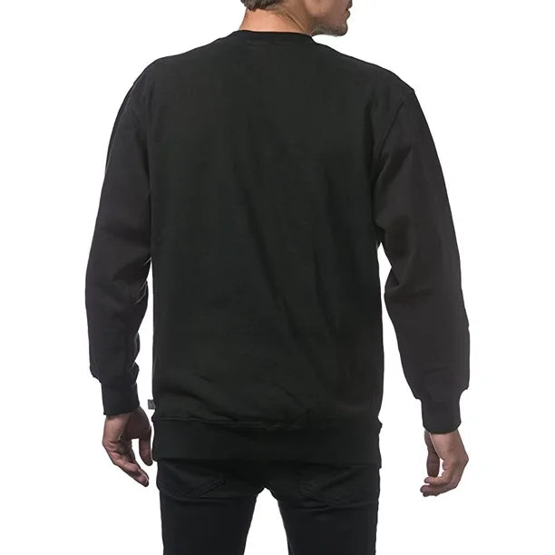 Crew Neck Pullover Sweater Black