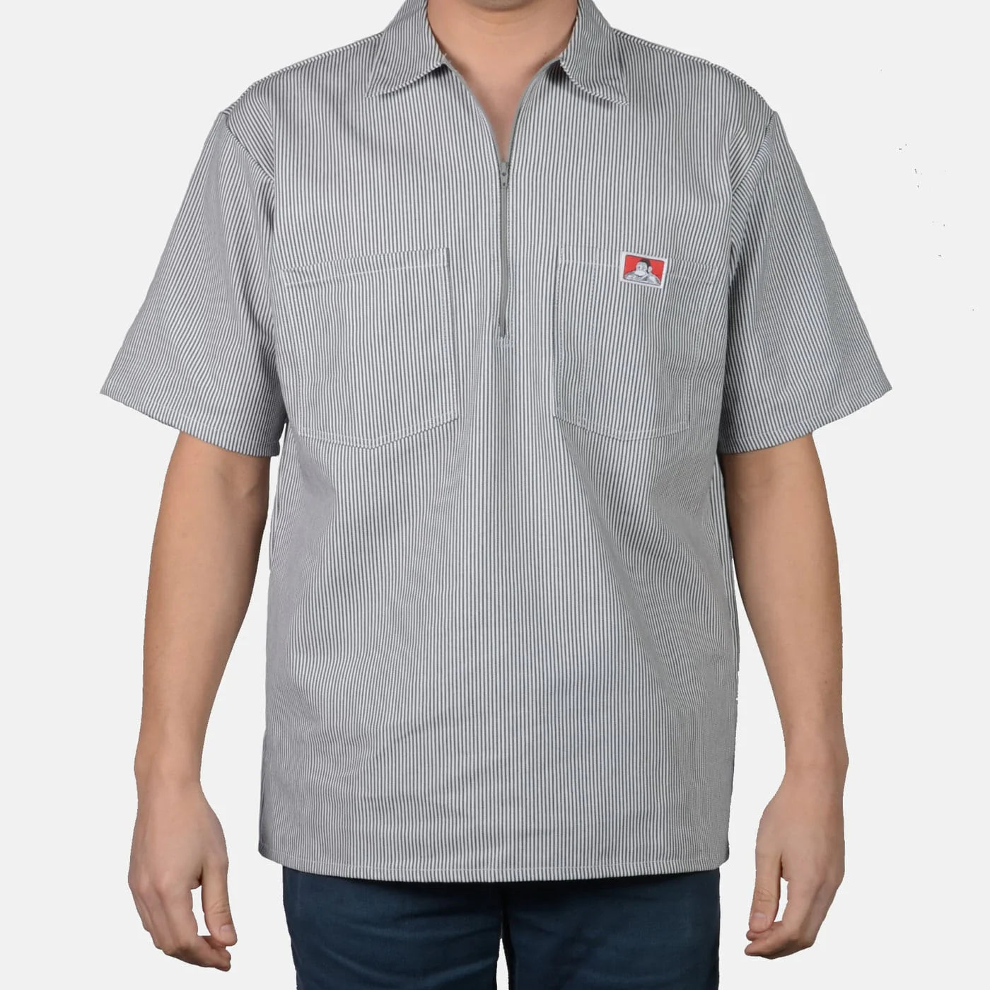 Half Zip Shirt Ben Davis - Striped