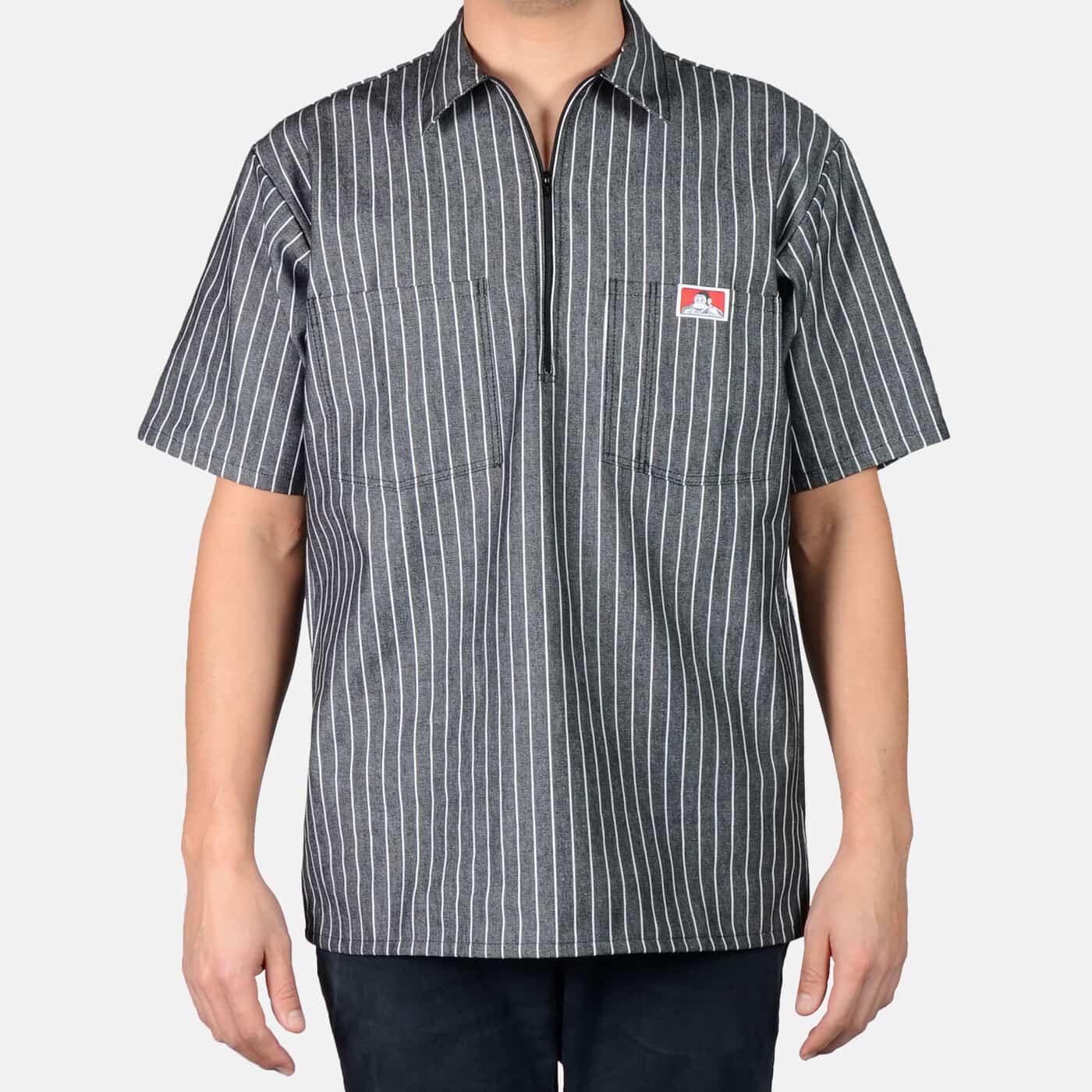 Half Zip Shirt Ben Davis - Striped