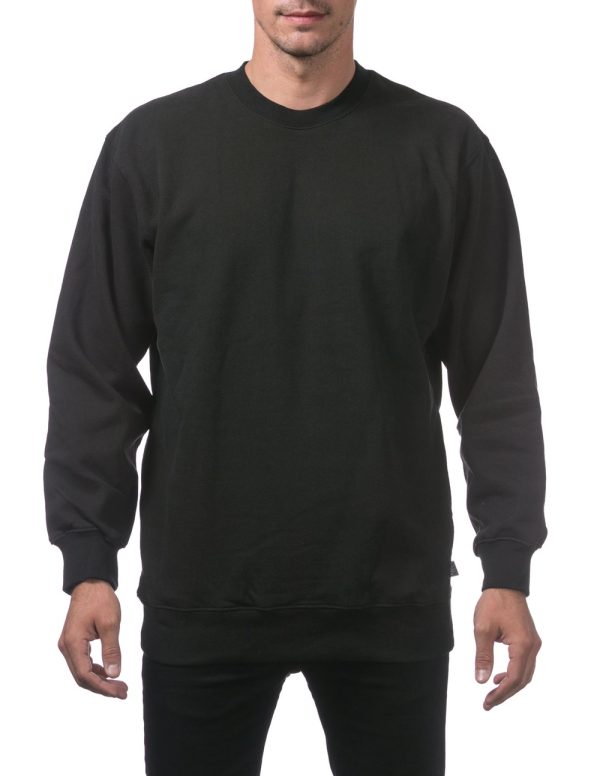 Crew Neck Pullover Sweater Black