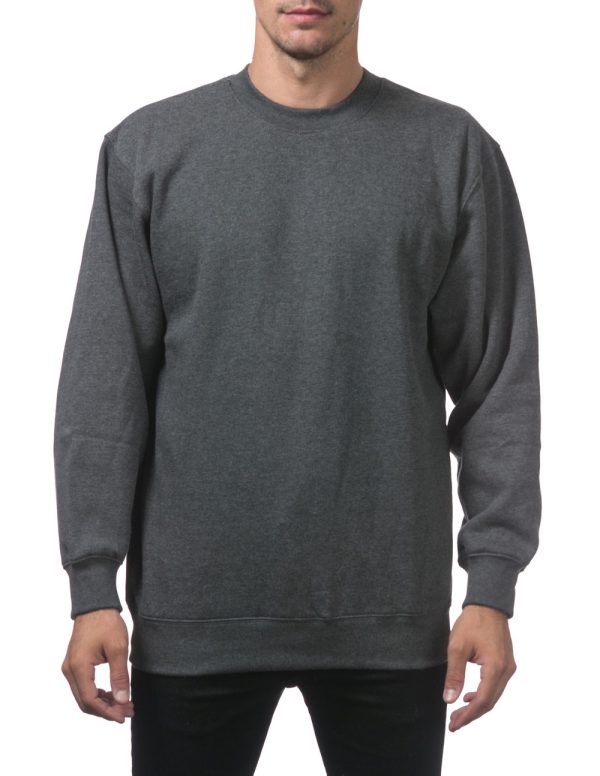 Crew Neck Pullover Sweater Gray