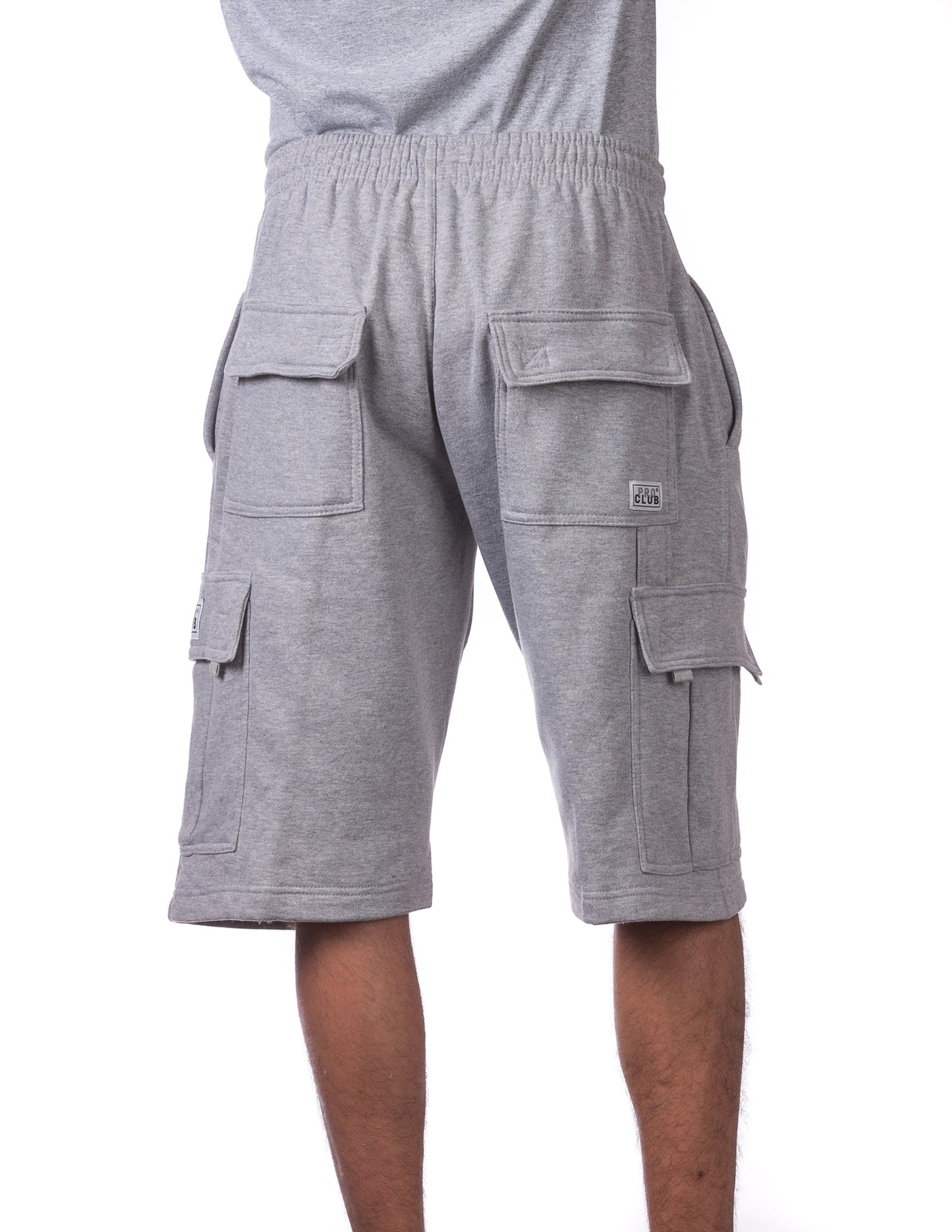 Pro Club Fleece Cargo Shorts HEATHER GREY