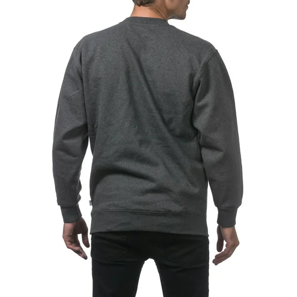 Crew Neck Pullover Sweater Gray