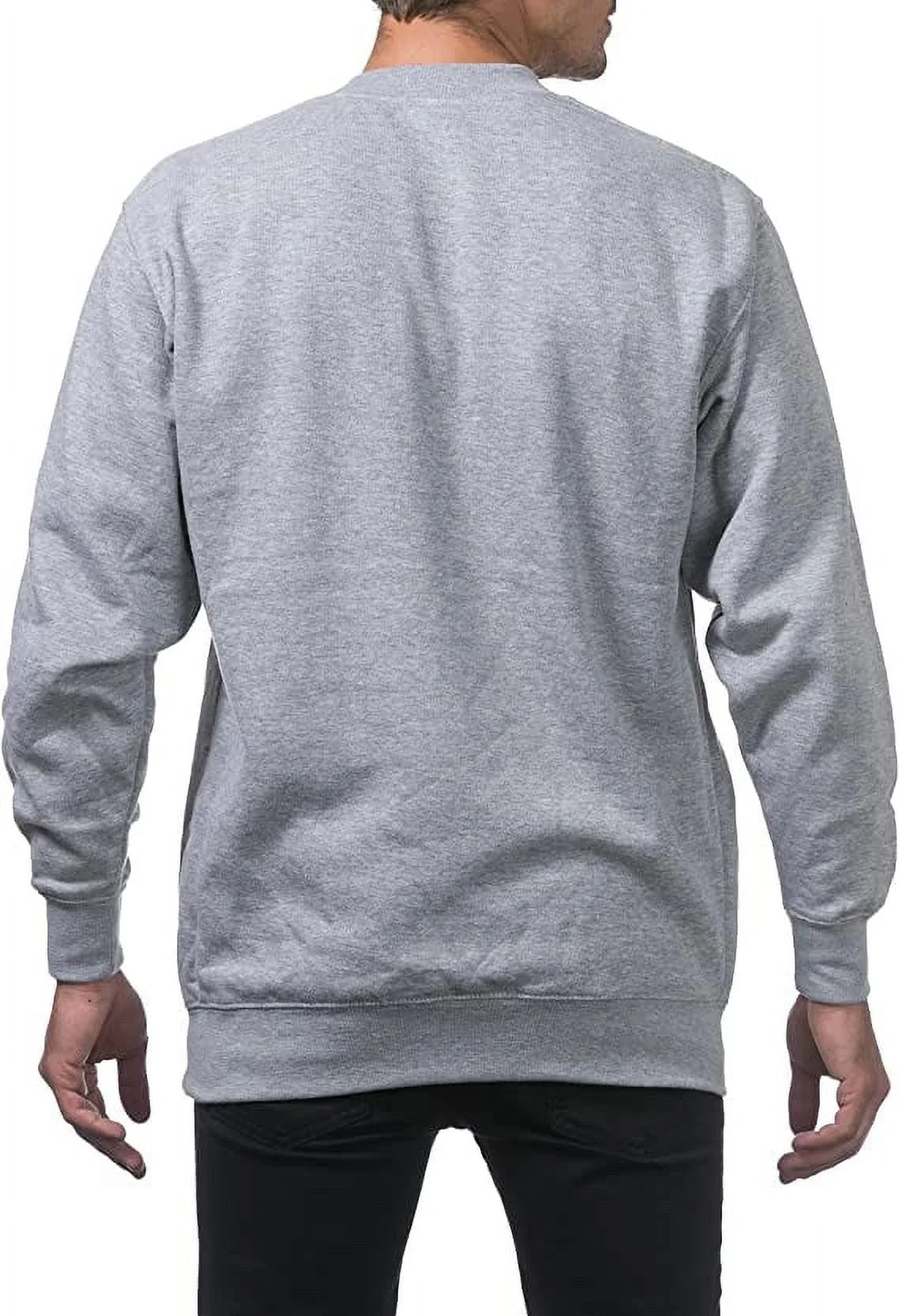 Crew Neck Pullover Sweater Gray