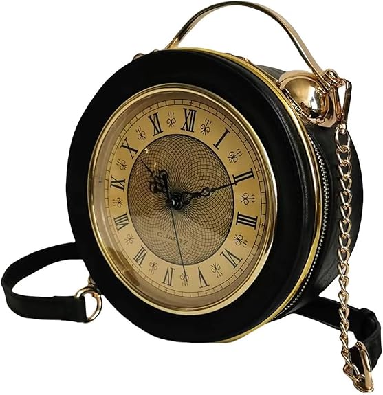 Retro Clock Crossbody Purse