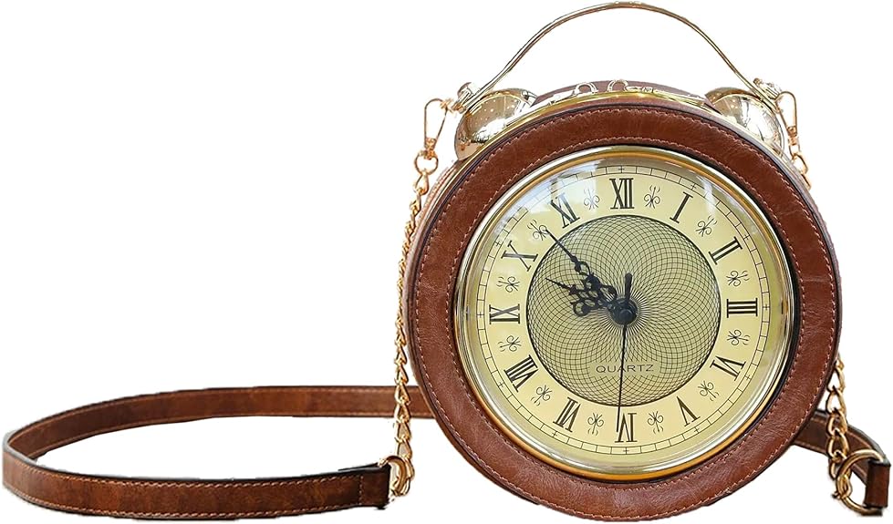 Retro Clock Crossbody Purse