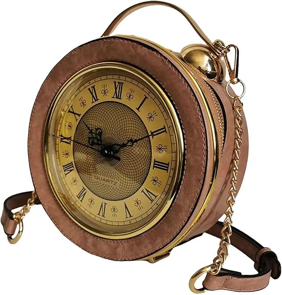 Retro Clock Crossbody Purse