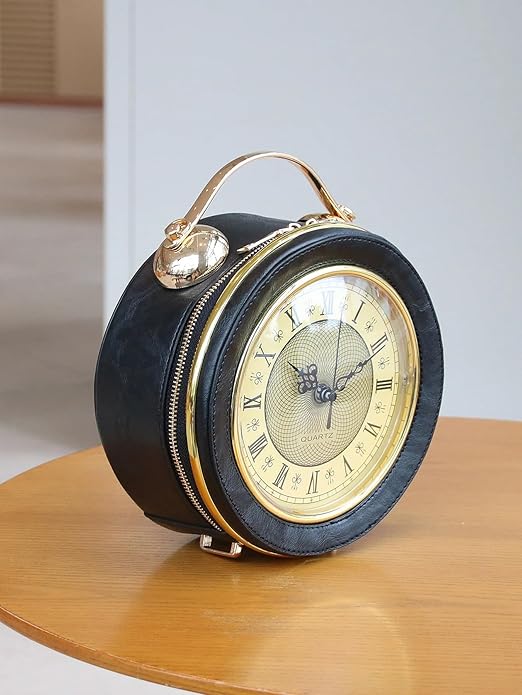 Retro Clock Crossbody Purse