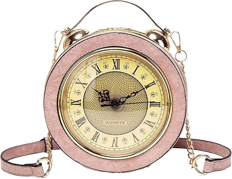 Retro Clock Crossbody Purse