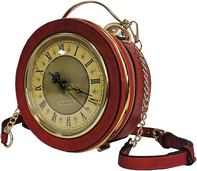 Retro Clock Crossbody Purse