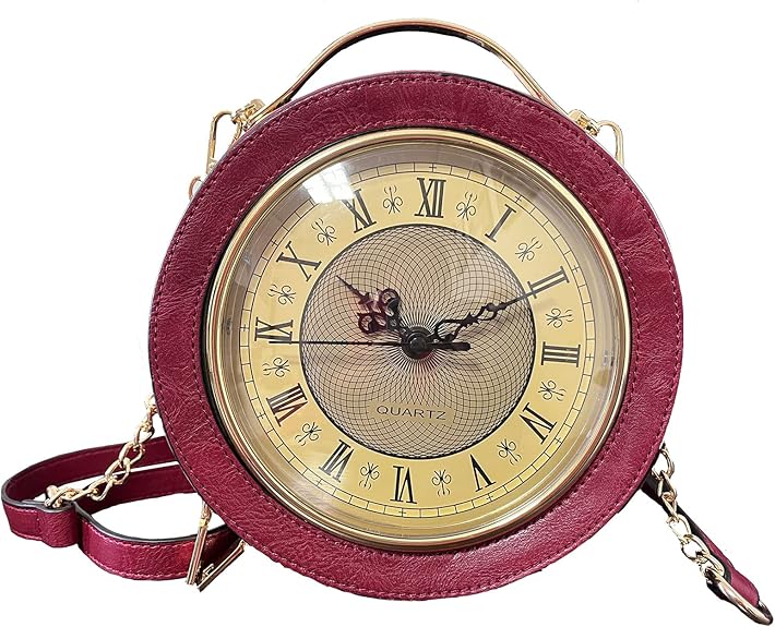 Retro Clock Crossbody Purse