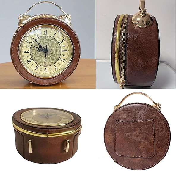 Retro Clock Crossbody Purse