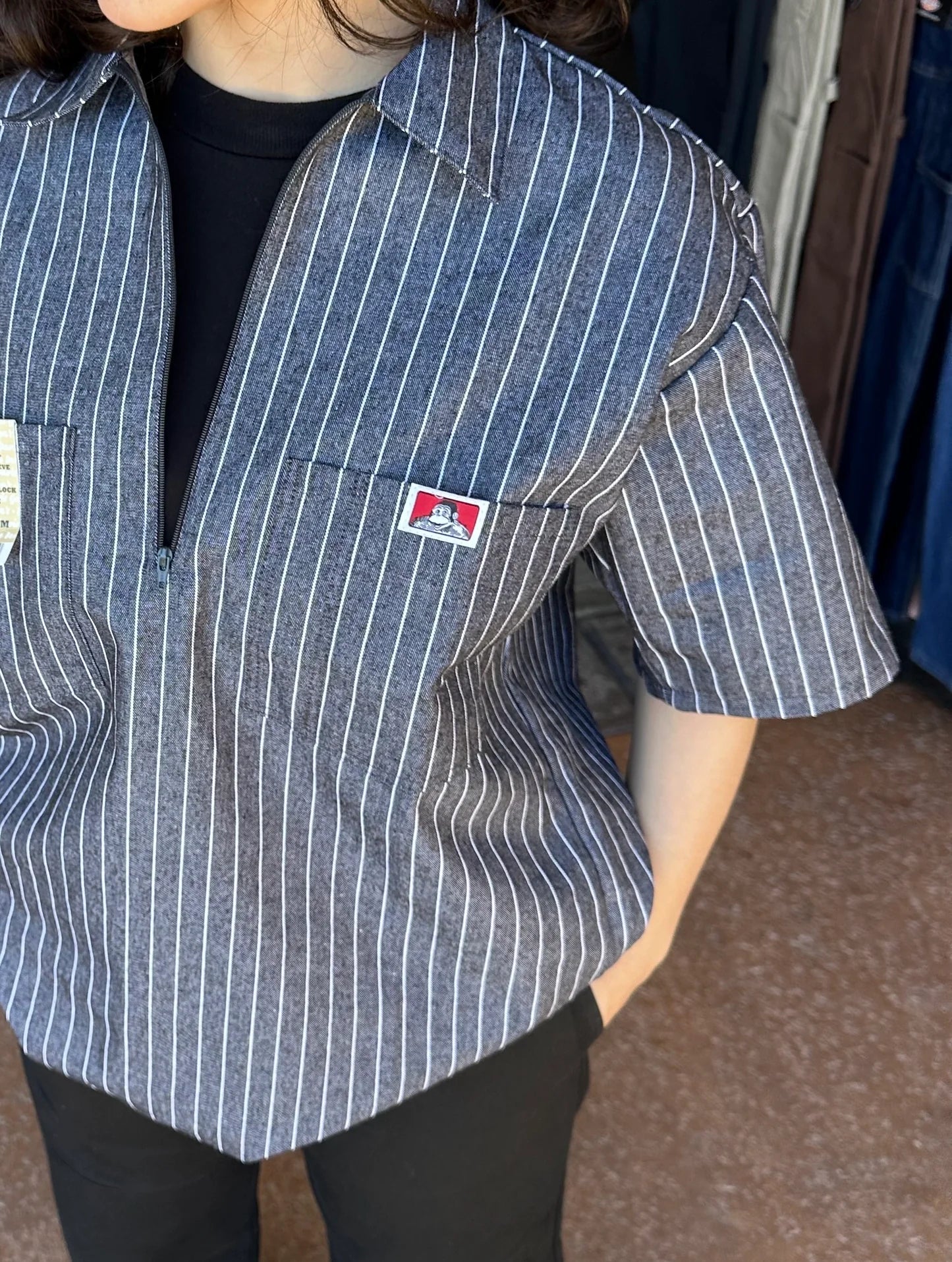Half Zip Shirt Ben Davis - Striped