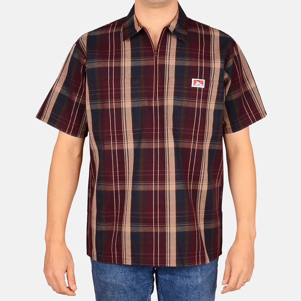 Half Zip Shirt Ben Davis - Plaid