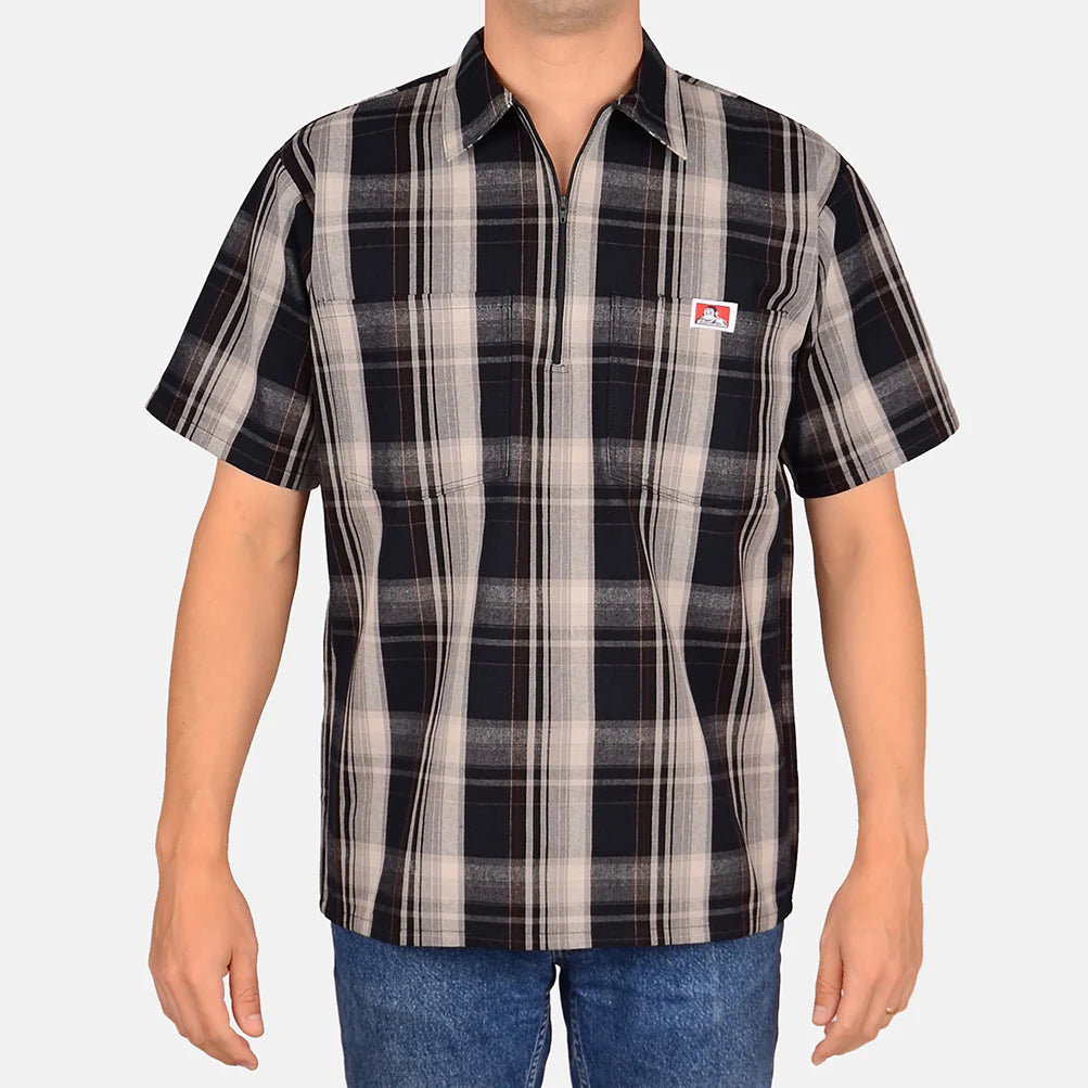 Half Zip Shirt Ben Davis - Plaid