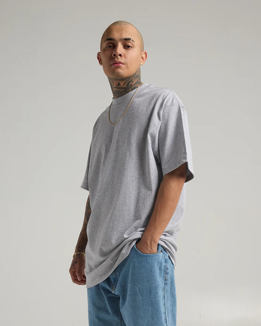 Shaka Wear Heather Grey Heavyweight T-Shirt