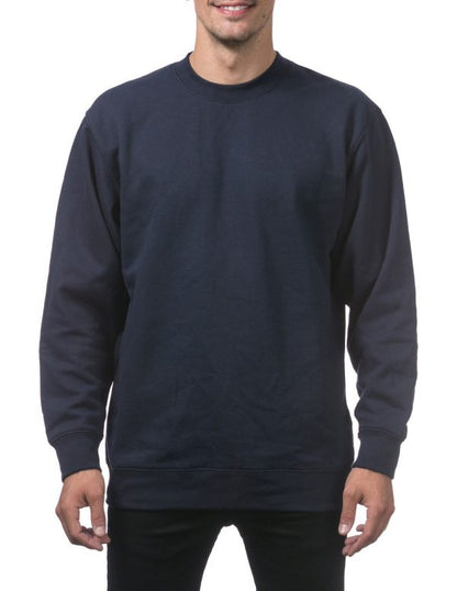 Crew Neck Pullover Sweater Navy
