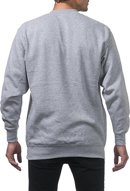 Crew Neck Pullover Sweater Gray