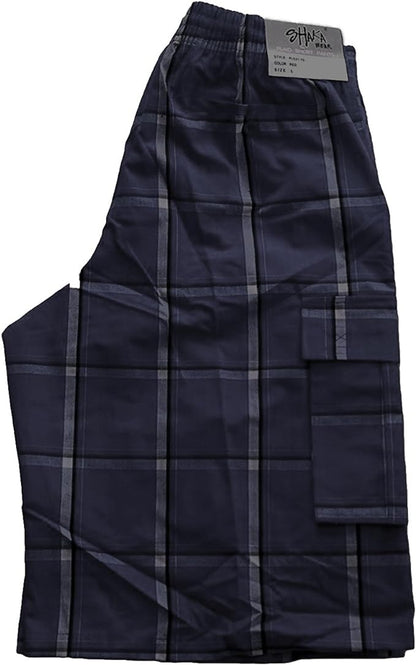 Shaka Wear Plaid Shorts Navy