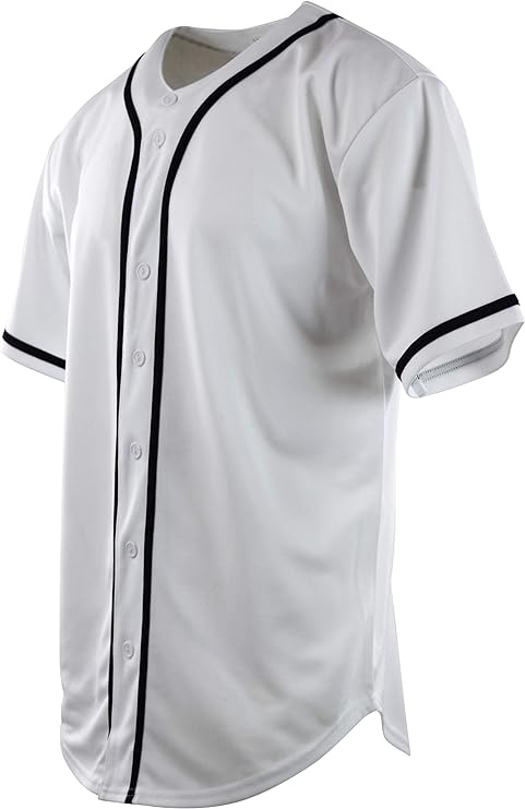 Plain White Baseball Jersey
