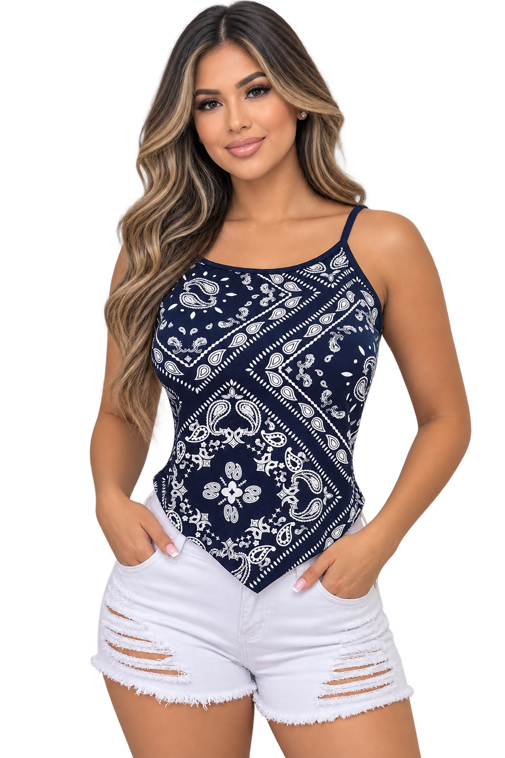 Ladies Bandana Tank Top