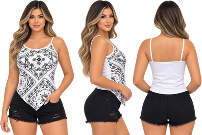 Ladies Bandana Tank Top