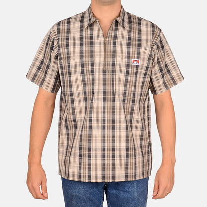 Half Zip Shirt Ben Davis -  Plaid