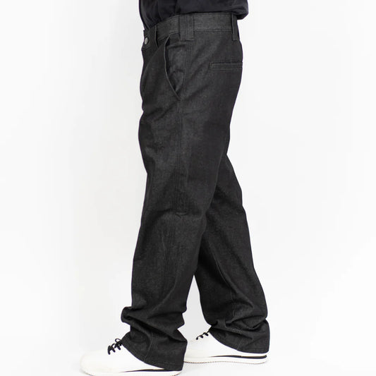 Hard Denim Pants Indigo-Black