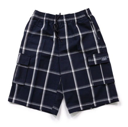 Shaka Wear Plaid Shorts Navy