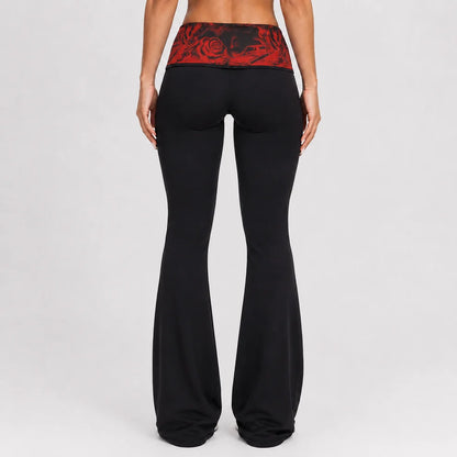 Fold Over Flare Legging