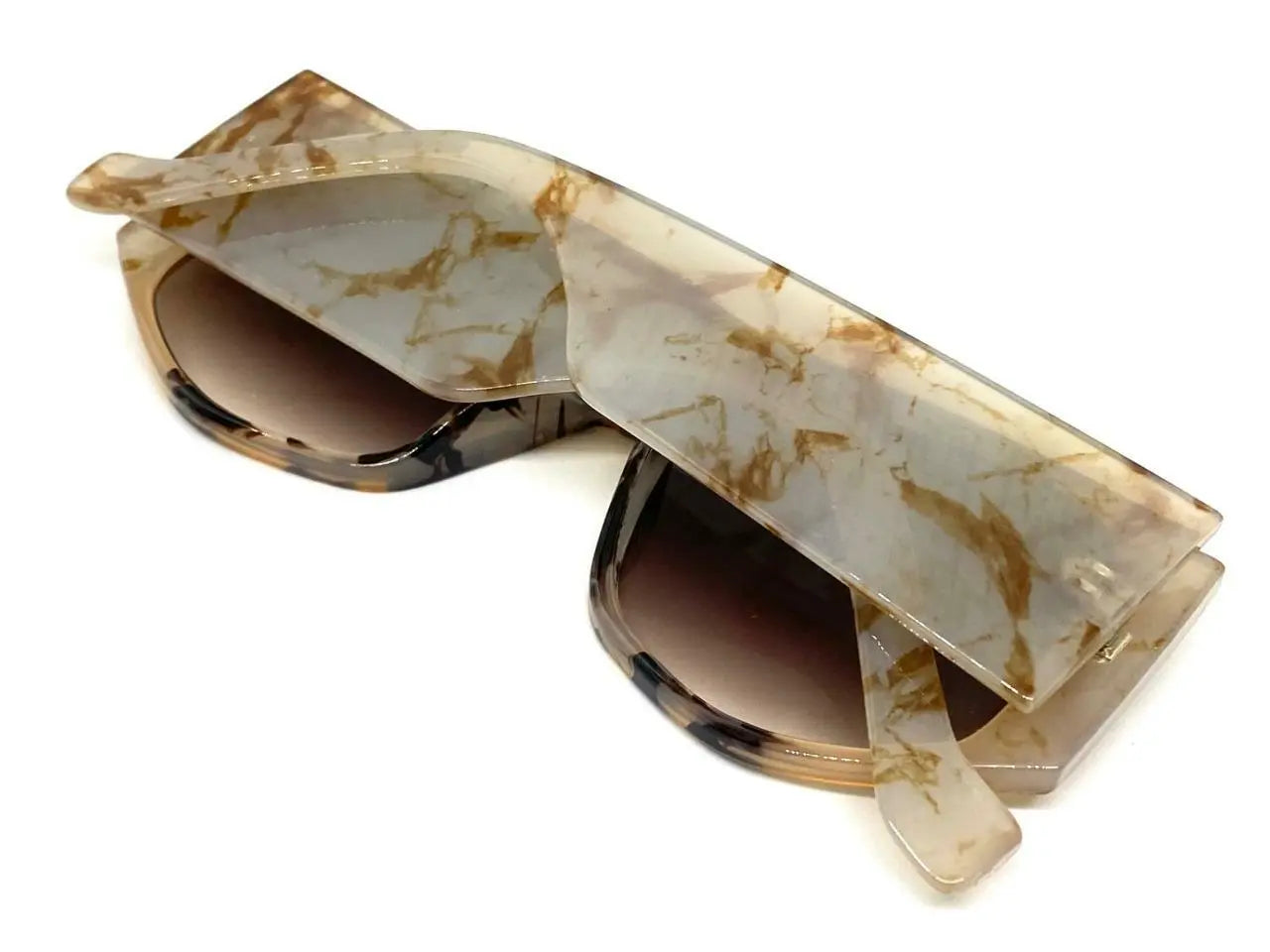 Irregular Leopard Print Sunglasses