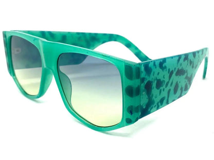 Irregular Leopard Print Sunglasses